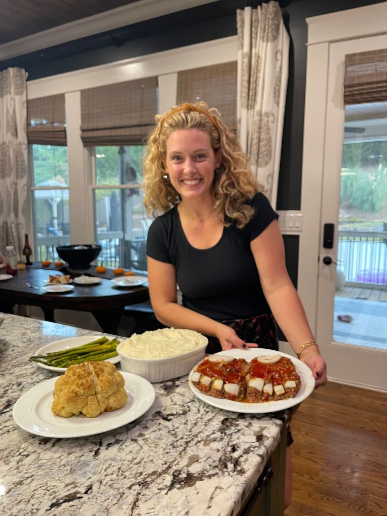 Halloween dinner idea- feet loaf (meat loaf) and roasted brains 